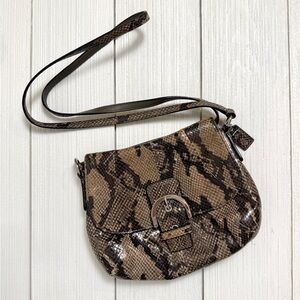Coach Embossed Snakeskin Small Crossbody Bag in Python